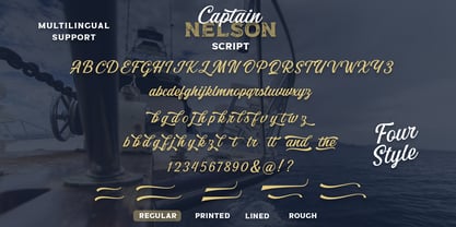 Captain Nelson Font Poster 14