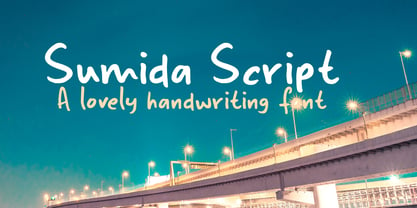 Sumida Script Font Poster 1