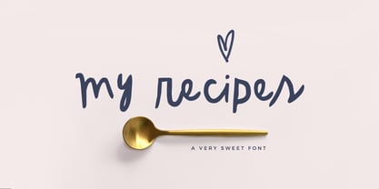 My Recipes Font Poster 1