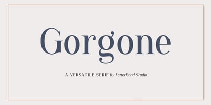 Gorgone Font Poster 1