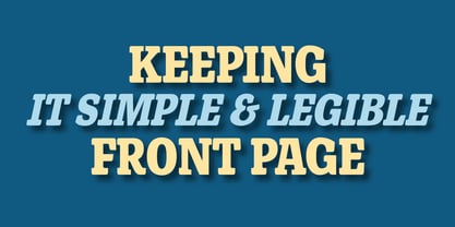 Front Page Font Poster 4