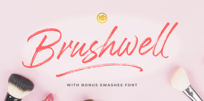Brushwell Font Poster 1