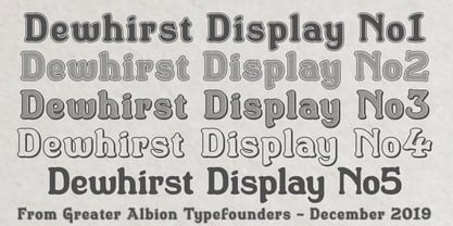 Dewhirst Display Font Poster 1