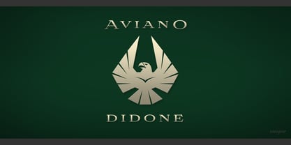 Aviano Didone Font Poster 1
