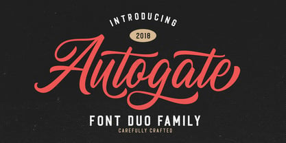 Autogate Font Poster 1