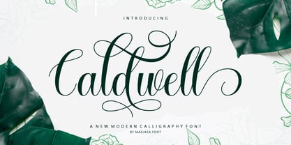 Caldwell Script Font Poster 1