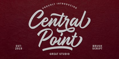 Central Point Font Poster 1