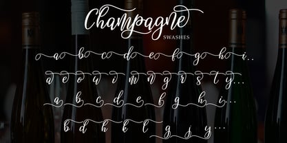 Champagne Font Poster 6