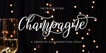 Champagne Font Poster 1