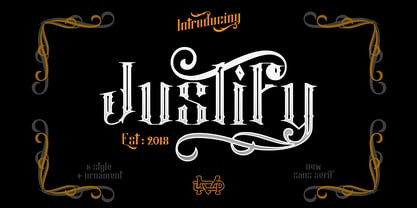 Justify Font Poster 1