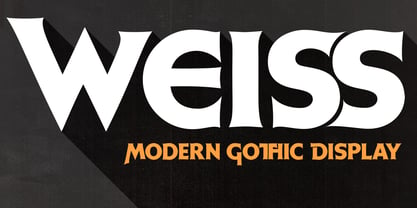 Weiss Modern Gothic Fuente Póster 11