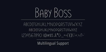 Baby Boss Font Poster 4