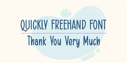 Quickly Freehand Font Poster 6