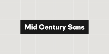 Mid Century Sans Font Poster 1
