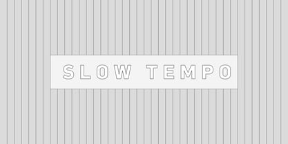 Slow Tempo Font Poster 1