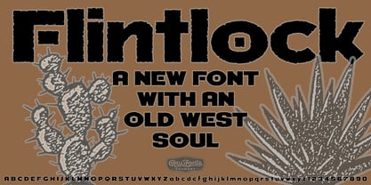 Flintlock Font Poster 12