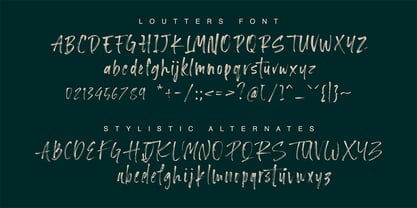 Loutters Font Poster 7