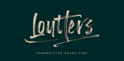 Loutters Font Poster 1