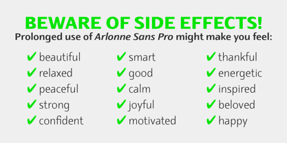 Arlonne Sans Pro Font Poster 8