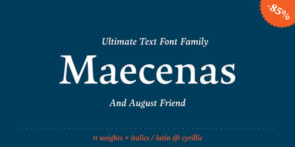 Maecenas Font Poster 1