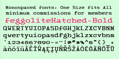 FeggoliteHatched Font, Webfont & Desktop