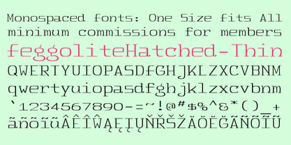 FeggoliteHatched Font Poster 4