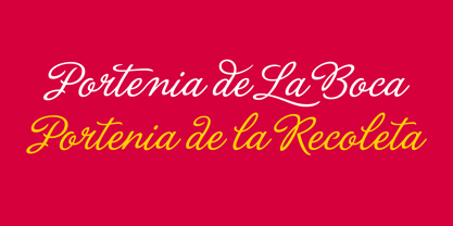 La Portenia Font Poster 3