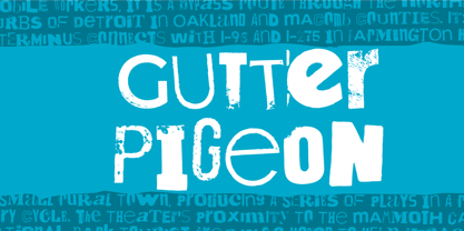 Gutter Pigeon Font Poster 1