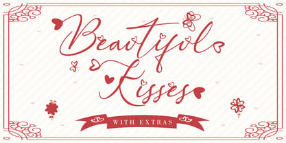 Beautiful Kisses Font Poster 1