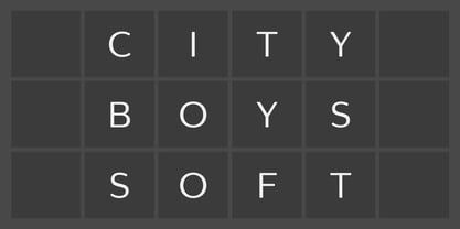 City Boys Soft Font Poster 1