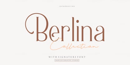 Berlina Font Poster 1