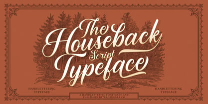 Houseback Font Poster 1