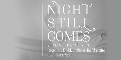 Night Still Comes Font Poster 1