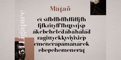 Matao Serif Fuente Póster 10