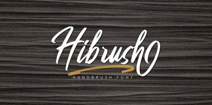 Hibrush Font Poster 13