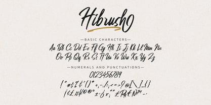 Hibrush Font Poster 11