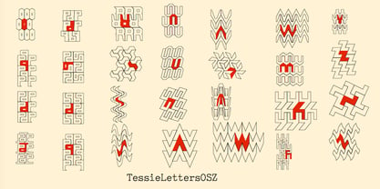 Tessie Letters Font Poster 15