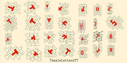 Tessie Letters Font Poster 13