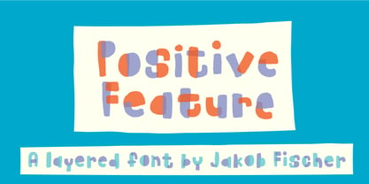 Positive Feature Font Poster 1