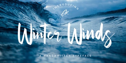 Winter Winds Font Poster 9