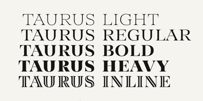 Taurus Font Poster 9