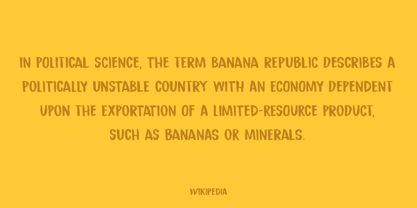 Republica Banana Fuente Póster 3