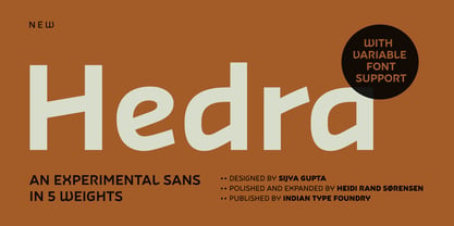 Hedra Font Poster 1