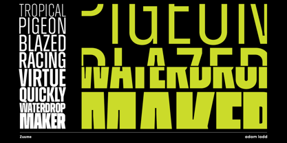 Zuume Font Poster 9