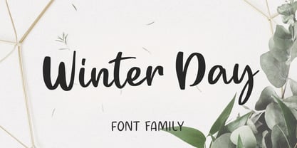 Winter Day Font Poster 1
