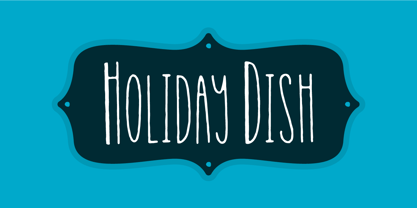 Holiday Dish Font Poster 1