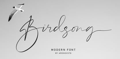 Birdsong Font Poster 1
