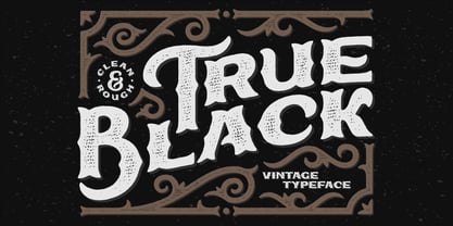 True Black Font Poster 1