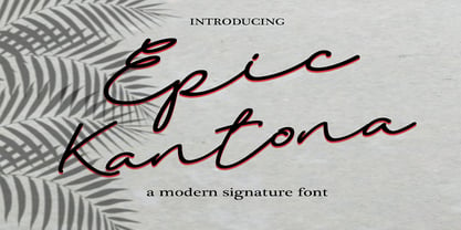 Epic Kantona Font Poster 1
