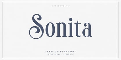 Sonita Font Poster 1